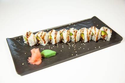 Eel and avocado roll 8 buc