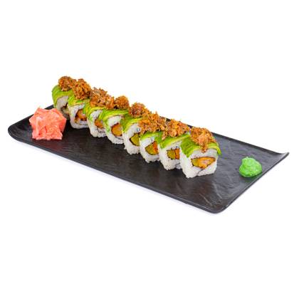 Salmon tempura roll 8 buc