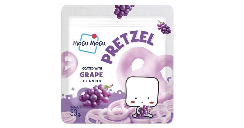 Megu Mogu Pretzel Grape 50G