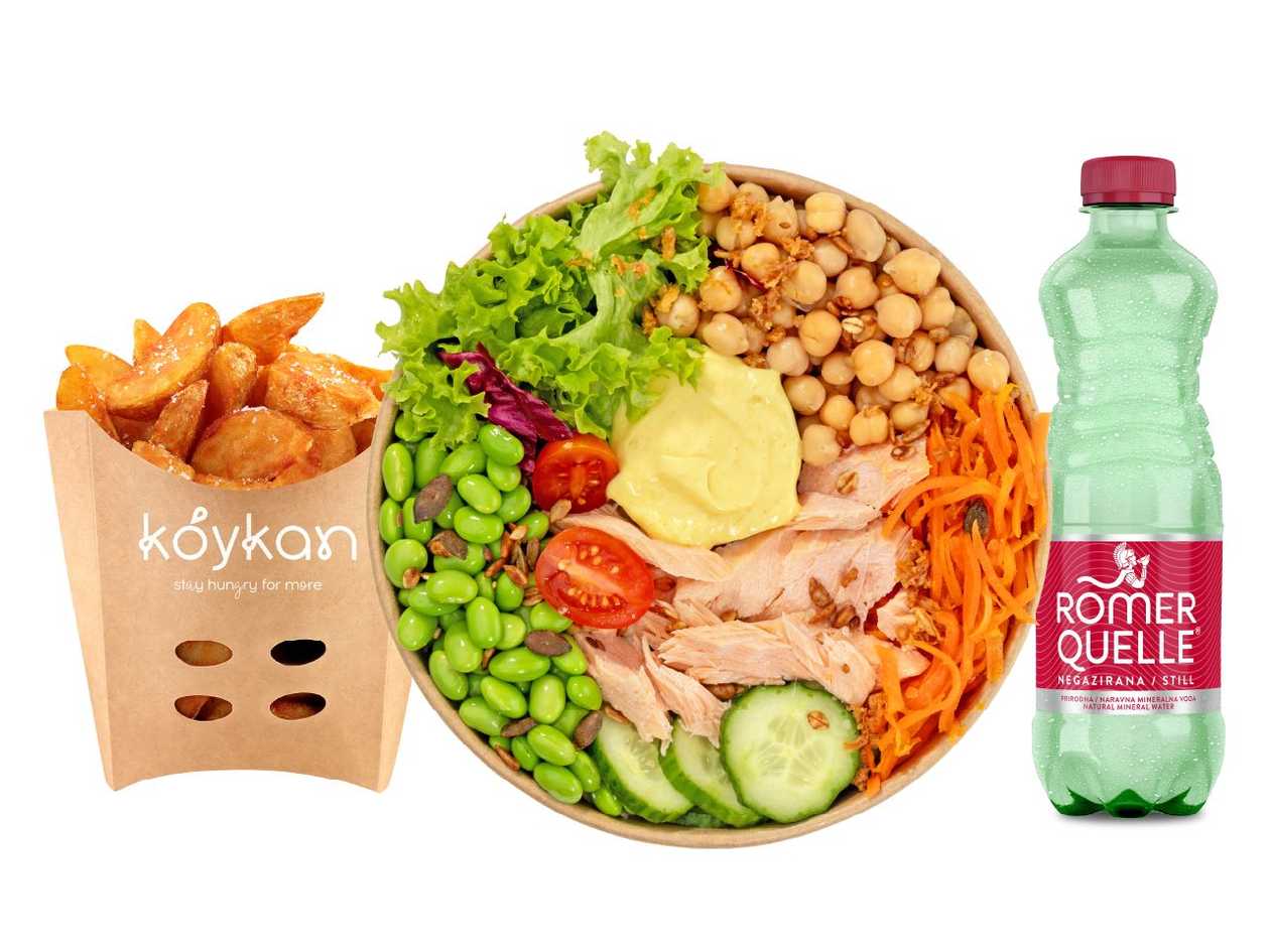 Salát S Teriyaki Lososem A Šafránem Menu