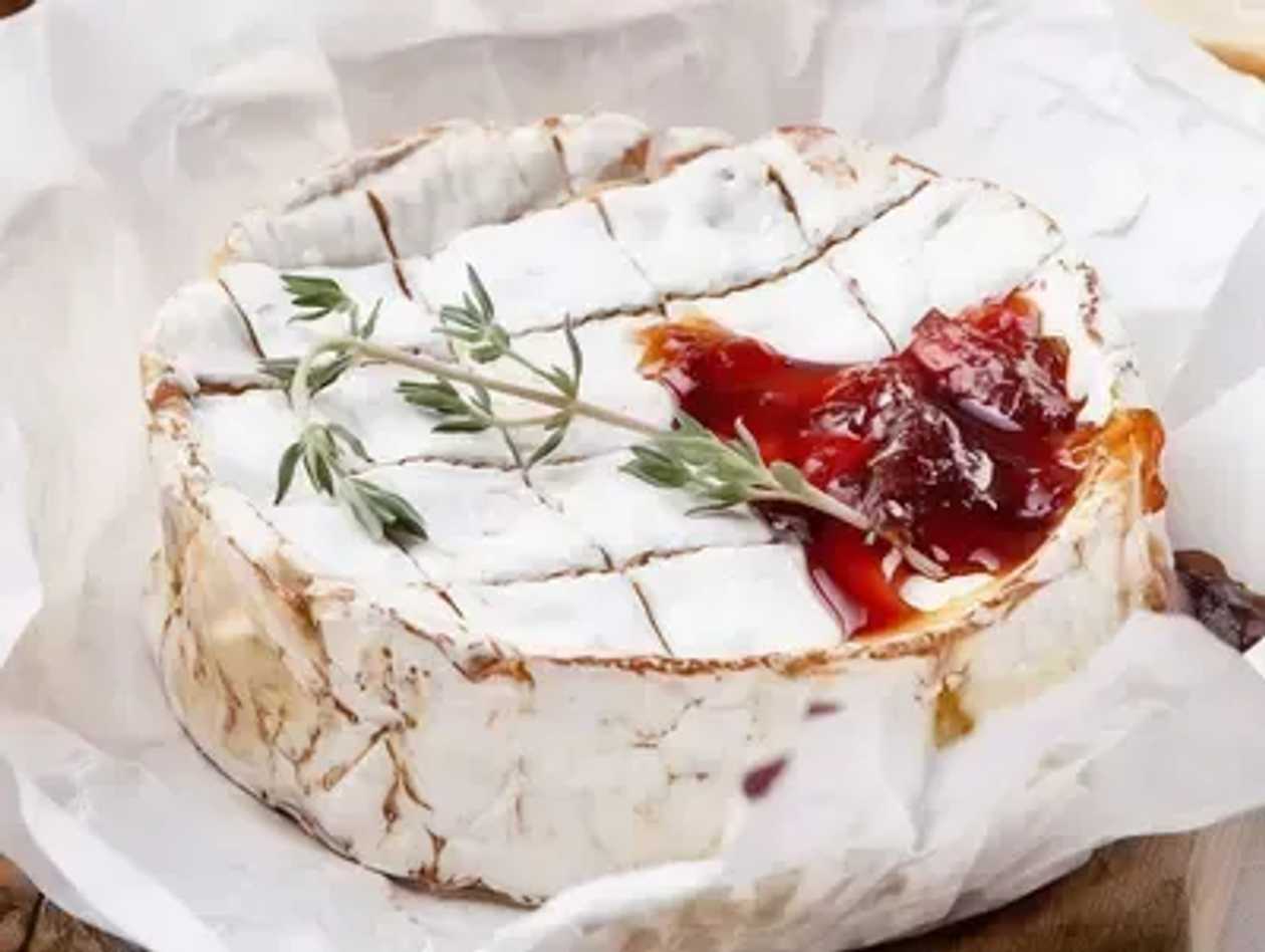 Grilled Camembert with Cranberries