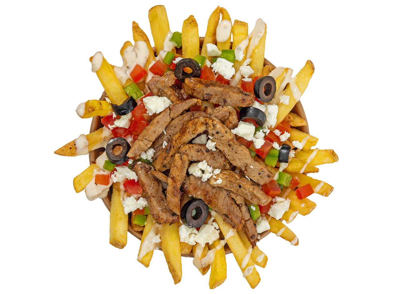 Hranolky S Pečeným Vepřovým Gyros