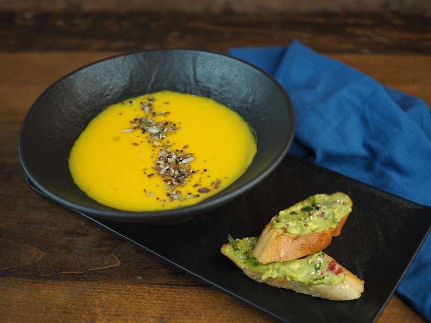 გოგრის სუპი / Pumpkin cream soup