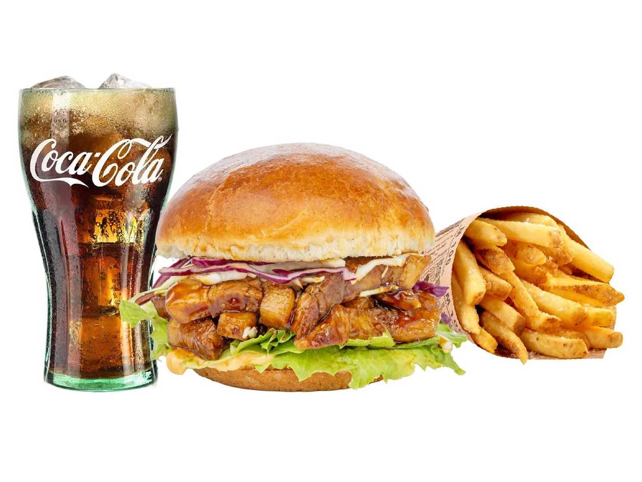 (Burger) Korejský Vepřový Bůček Menu