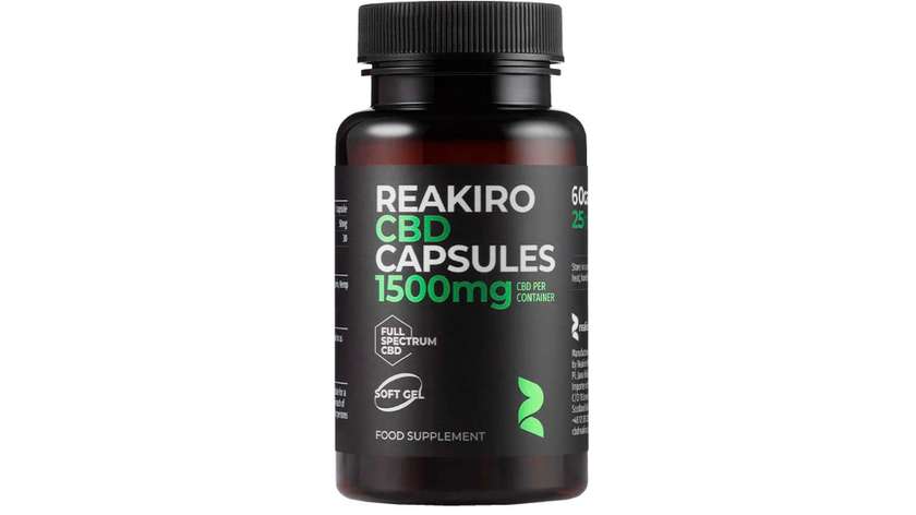 Reakiro CBD Gel Capsules 1500mg 60szt 25mg na żelka