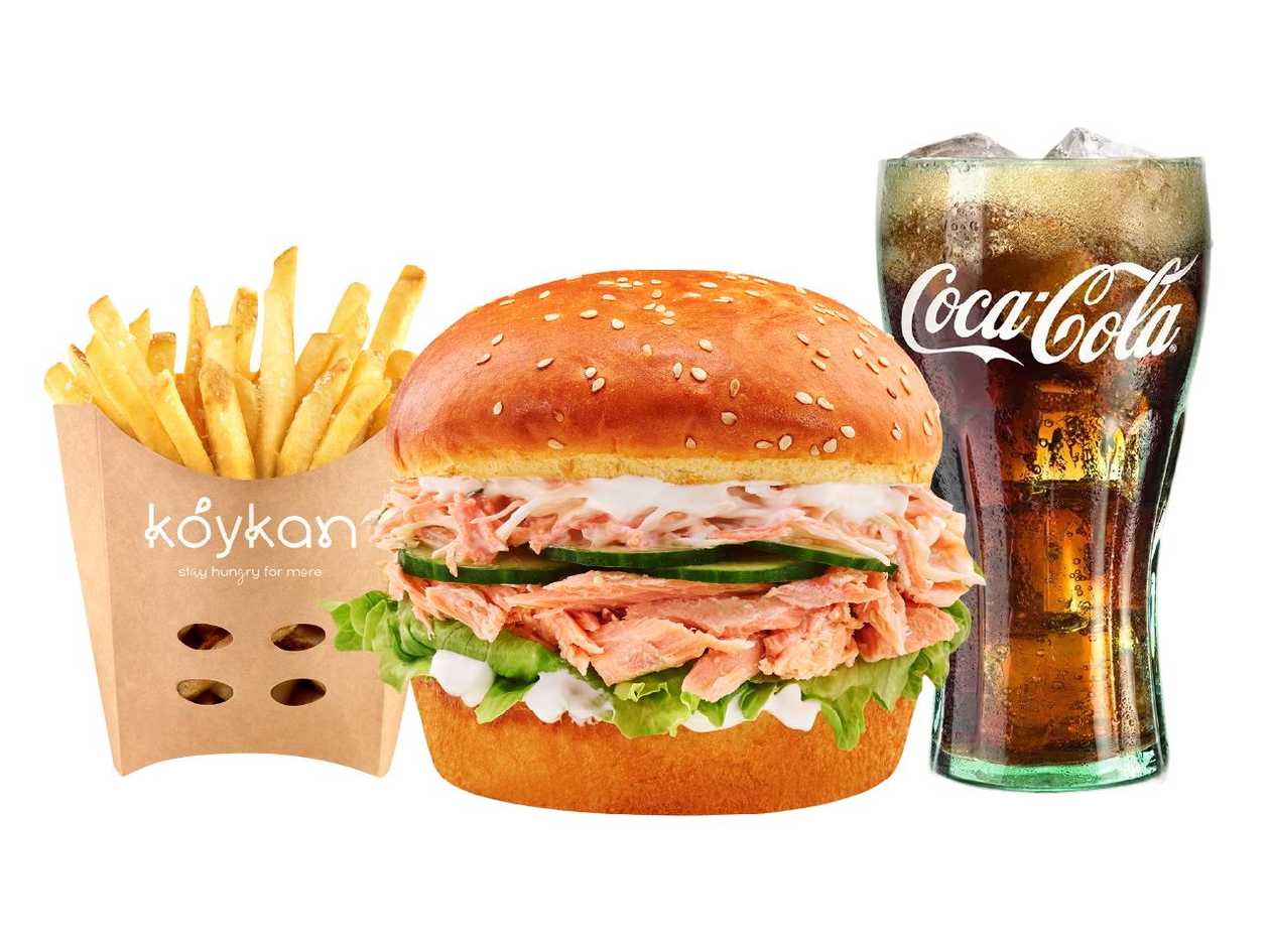 Teriyaki Losos Burger Menu
