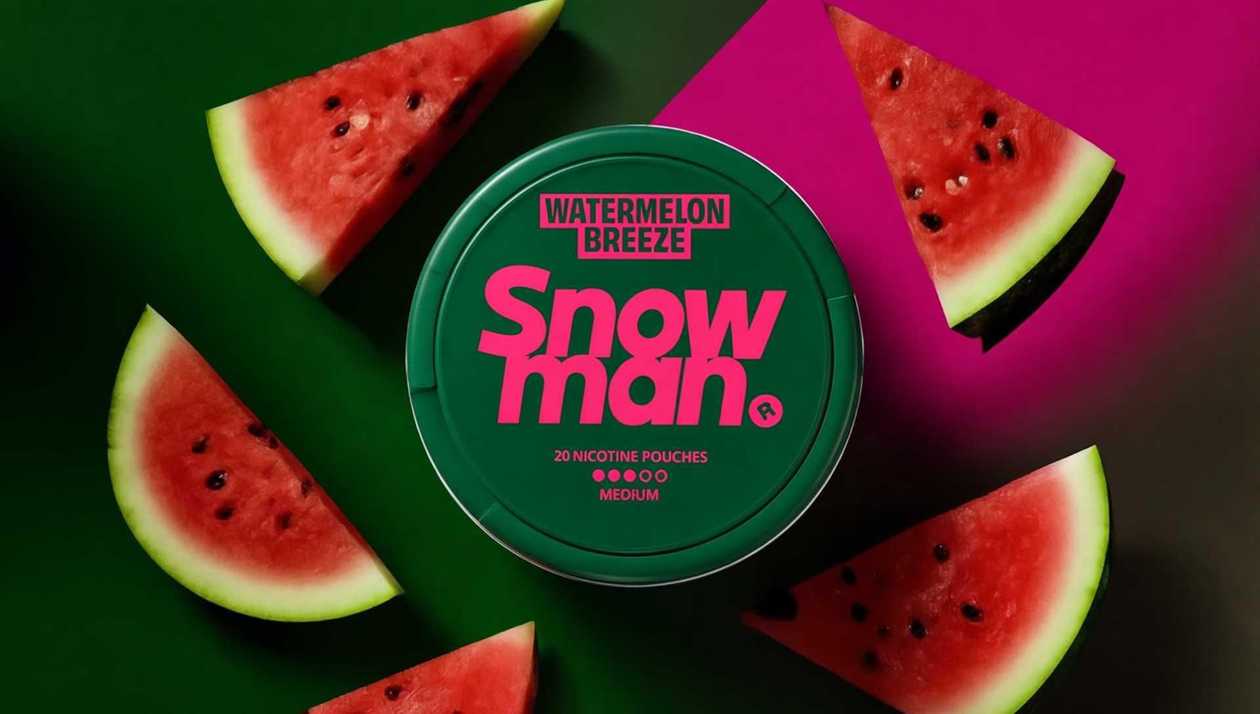 Snowman Watermelon Breeze  (Qarpız) Medium (9mg)  Nicopods