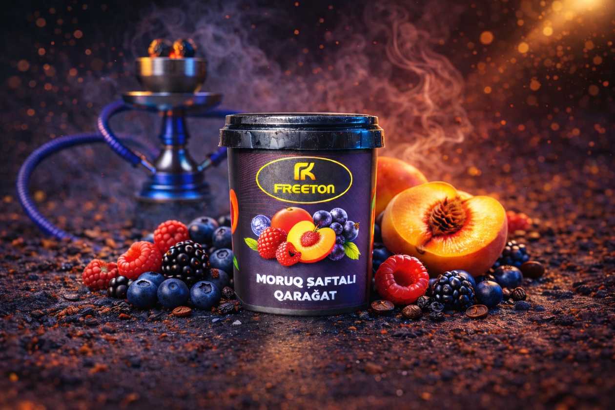 FREETON 50 qram Tütün Moruq Şaftalı Qarağat