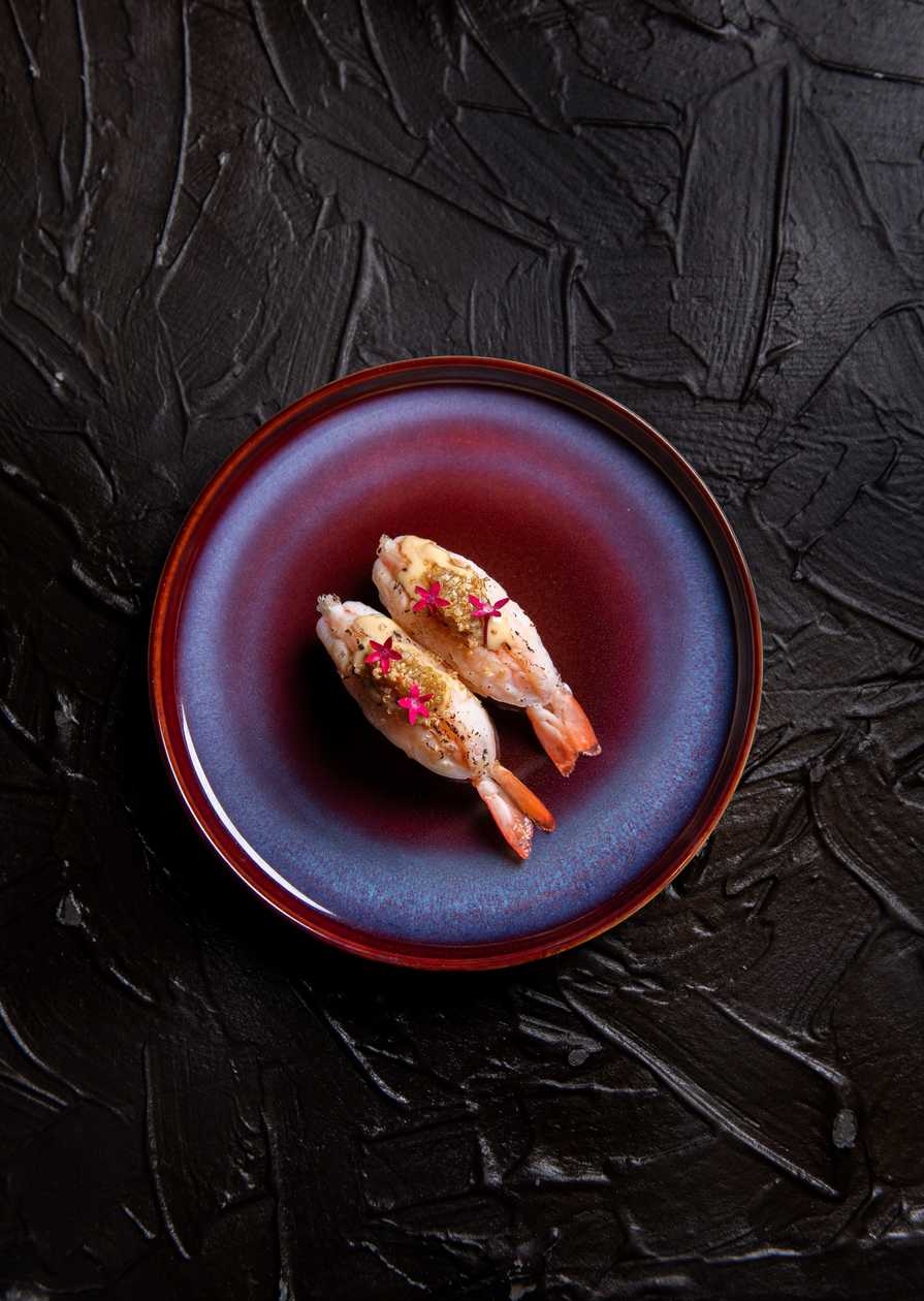 Keung chung prawn nigiri