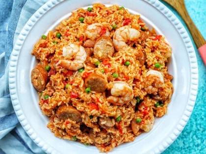 Seafood Jollof Rice