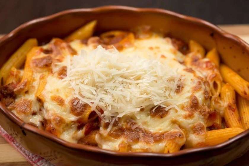Penne cu Pui si Ciuperci al Forno
