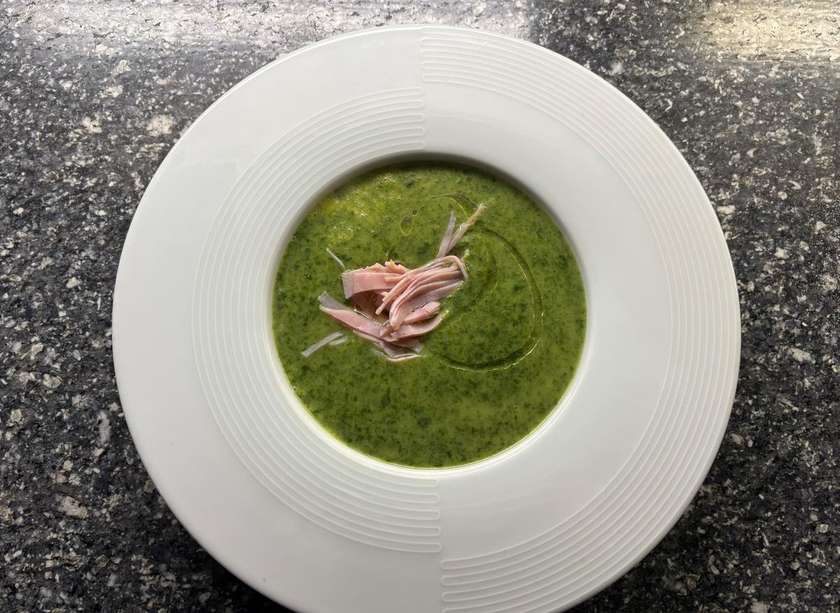 Spinach Cream with Ham (1.7)