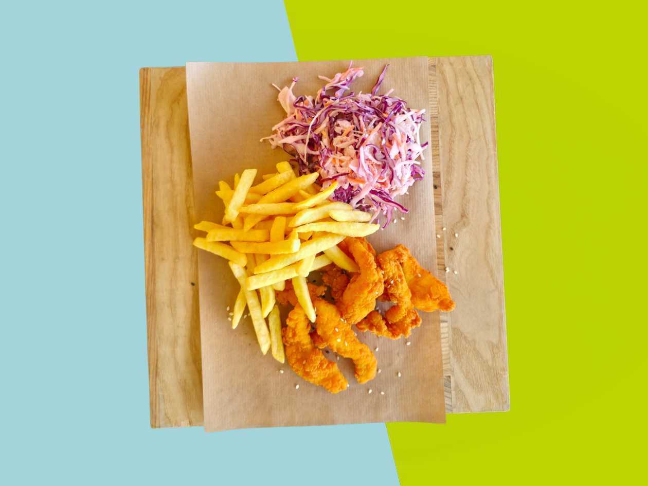 Vištienos juostelių kompleksas