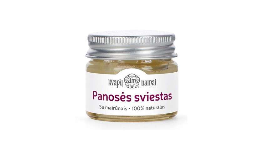 KN natūralus Panosės sviestas (tepalas) su mairūnais