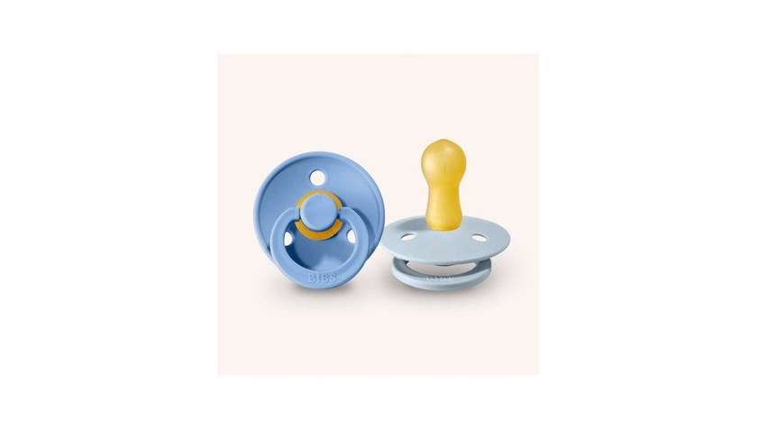 BIBS Colour čiulptukai Sky Blue / Baby Blue 6-18mėn, 2 vnt