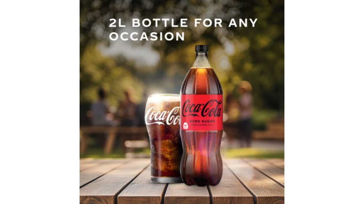 Coca-Cola Zero Gāzēts Bezalkoholisks Dzēriens 2 l