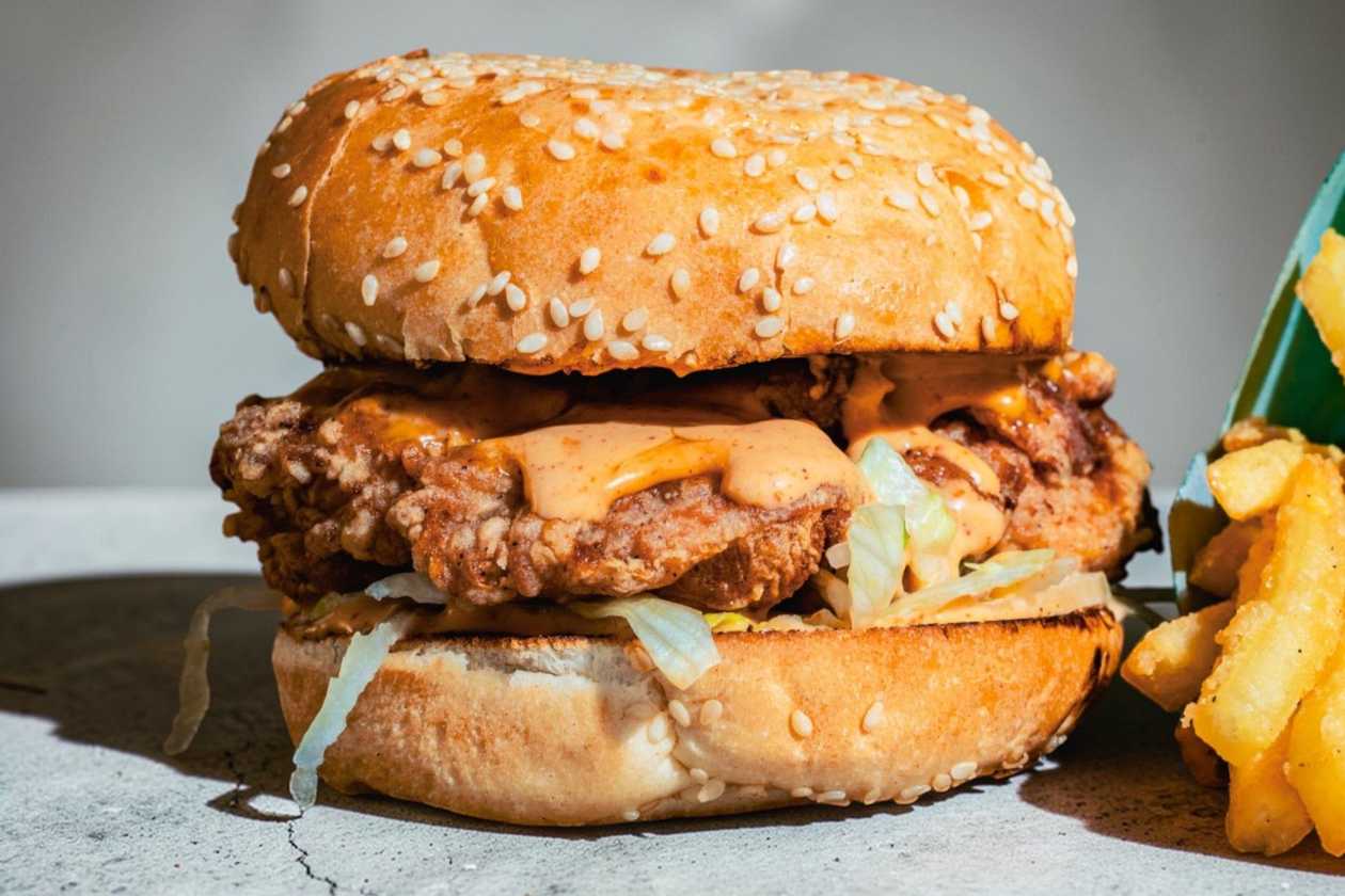 Kimchi Chicken Burger