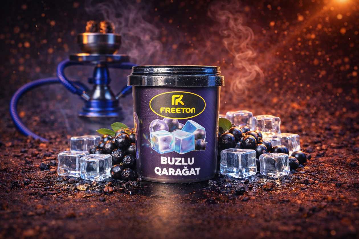 FREETON 50 qram Tütün Buzlu Qarağat