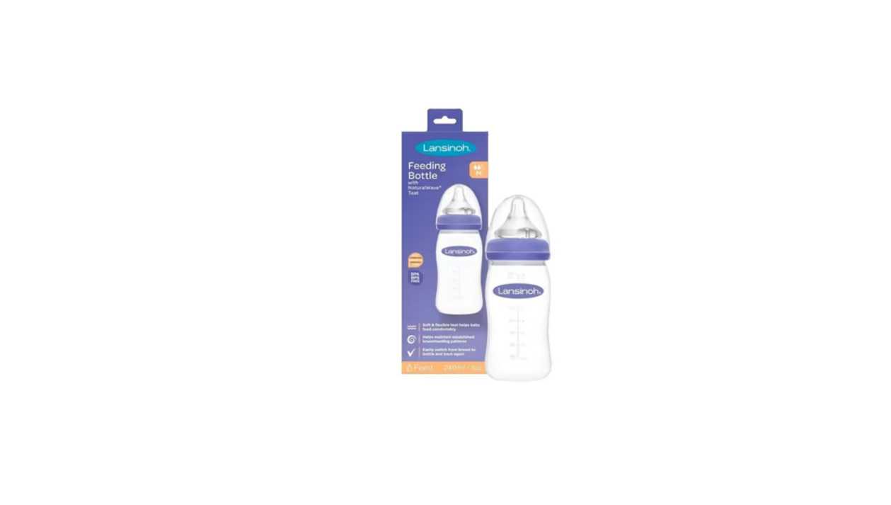 Lansinoh maitinimo buteliukas su žinduku mOmma, 240 ml