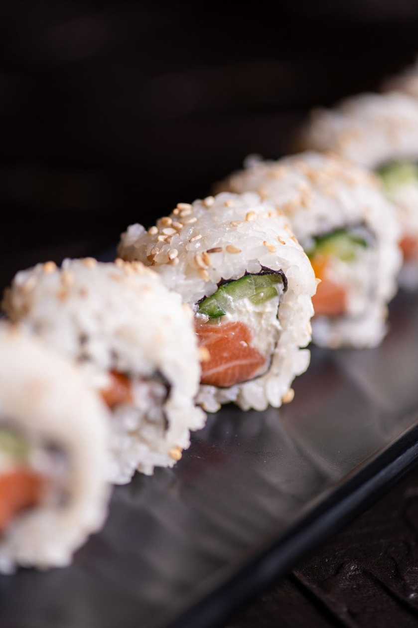 California roll with salmon