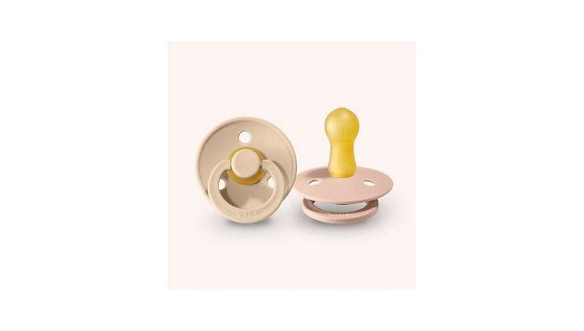 BIBS Colour čiulptukai Vanilla / Blush 6-18mėn, 2 vnt