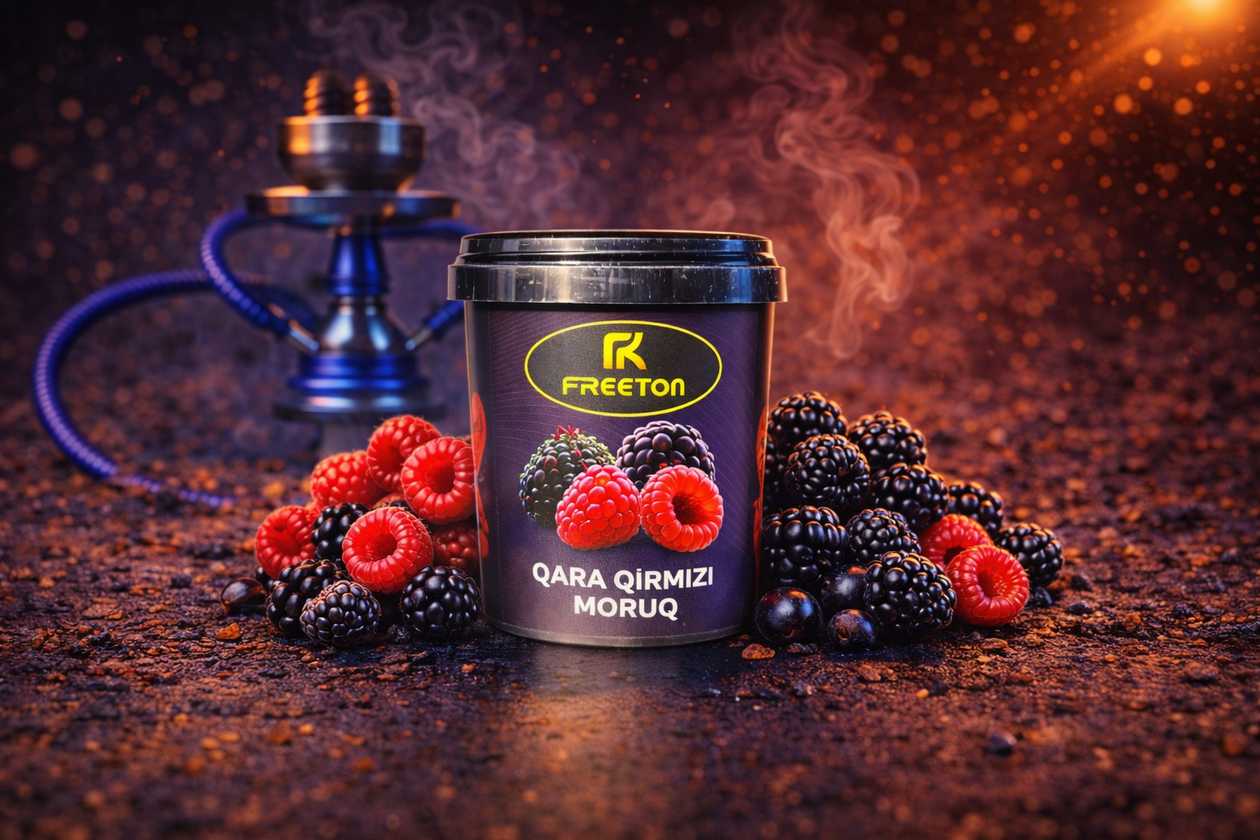 FREETON 50 qram Tütün Qara Qırmızı Moruq