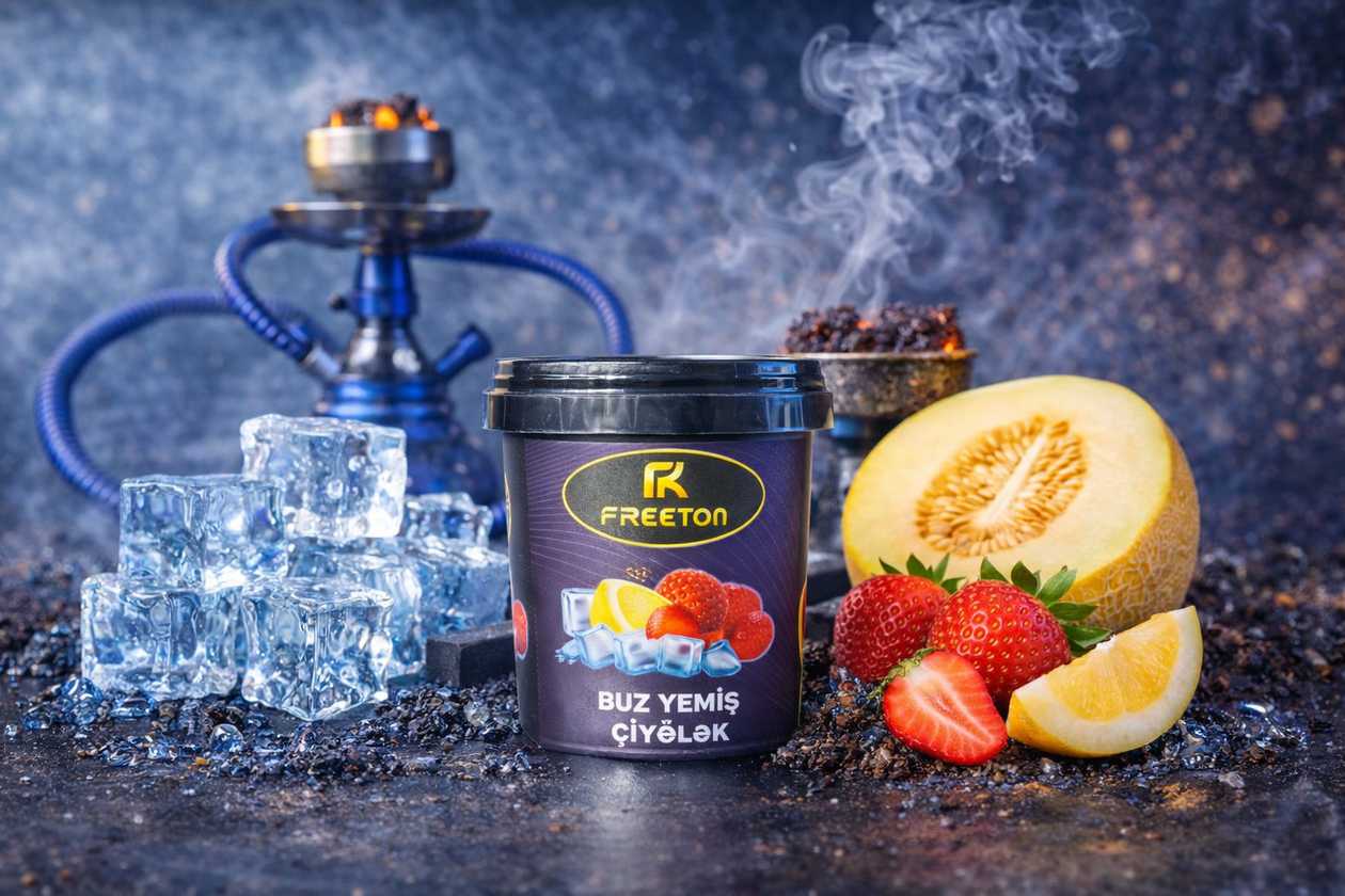 FREETON 50 qram Tütün Buz Yemiş Çiyələk