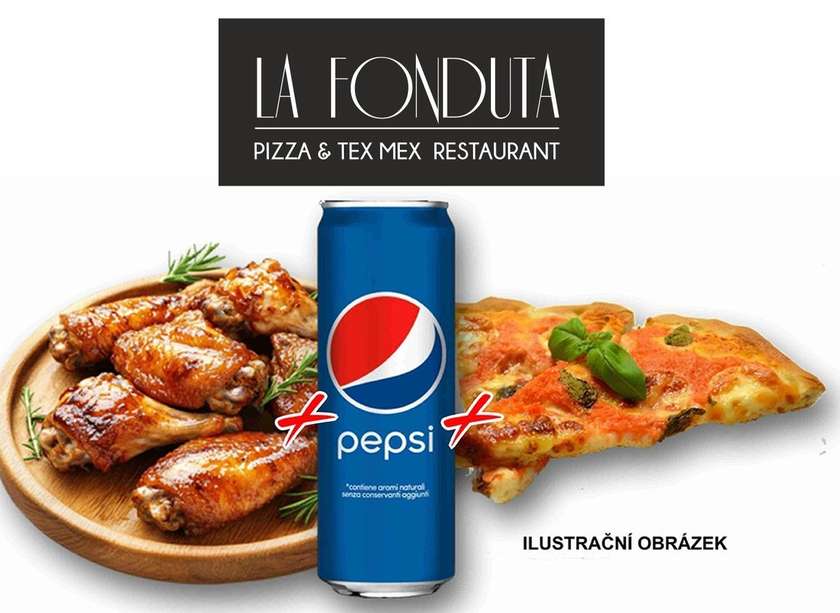 300g Wings + Pizza Pane + 0.33l Pepsi Cola