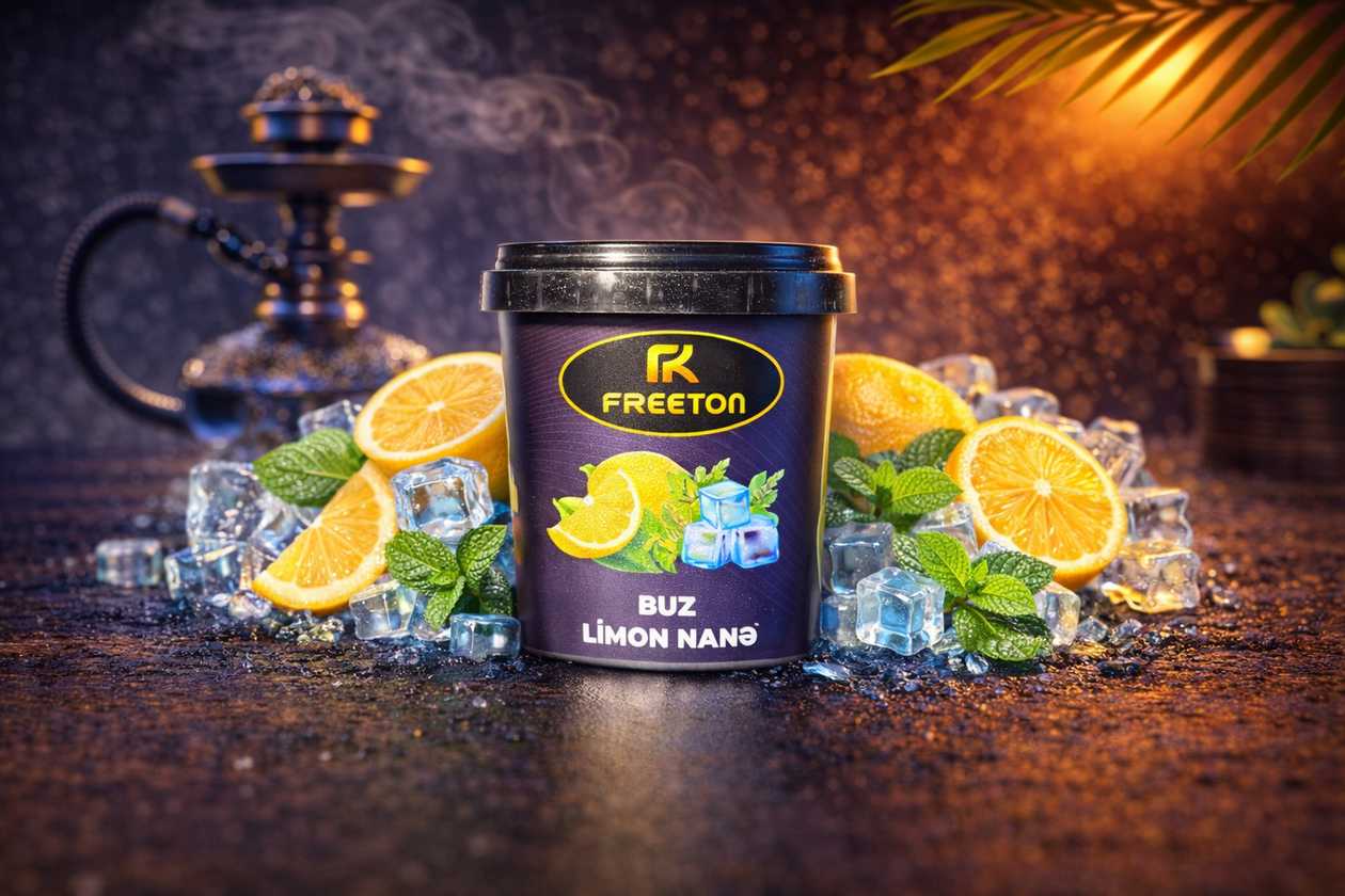FREETON 50 qram Tütün Buz Limon Nanə