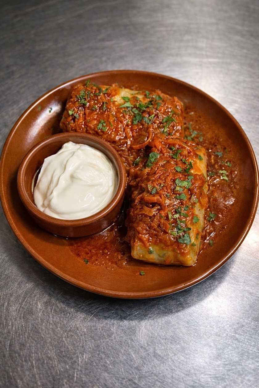 GOŁĄBKI ZE ŚMIETANĄ