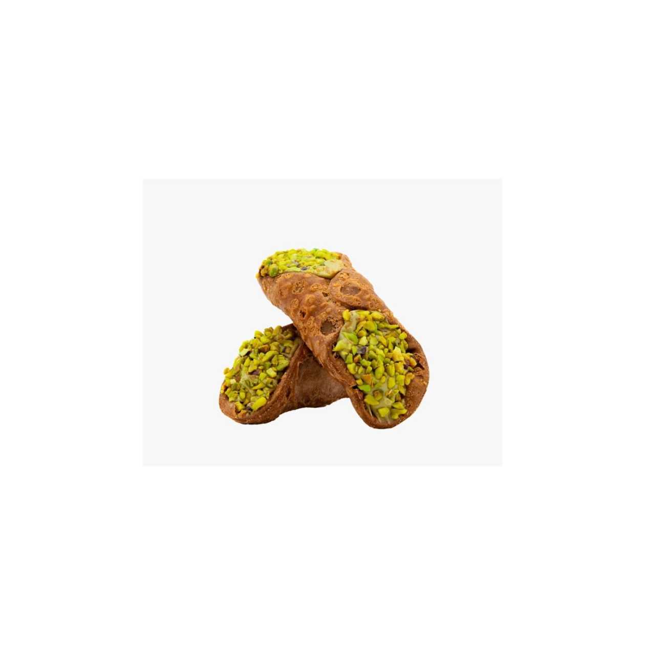 Caramel Artisan Pastry. PISTACHIO CANOLI. Net weight: 100g