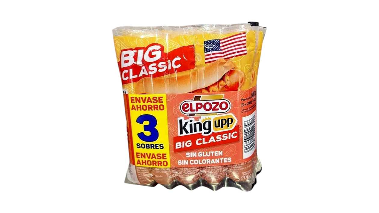 Sausage /Elpozo/ Classic (mixed pork (35%) and turkey (19%)) gluten-free- 600g