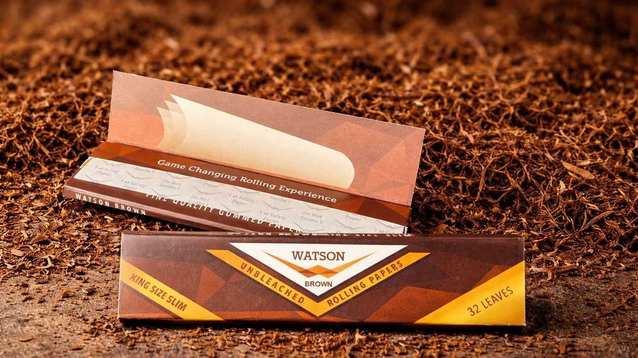 Watson Brown Rolling Paper King Size Slim 32 Paper