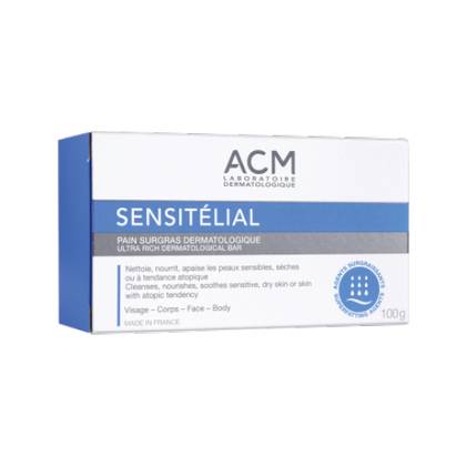 Isispharma - ACM Sensitia Soap for Face/Body Wash for Dry/Sensitive/Atopic Skin 100g 3275