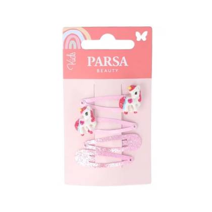 Parsa - Children's Hair Clip Metal Pink 0063 #4