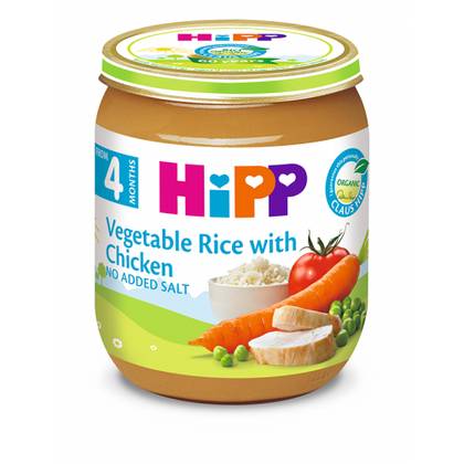 Hipp - Chicken and Rice with Vegetables Dinner /4 months+/ 125g 6253