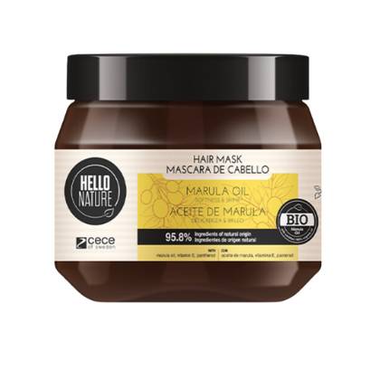 Hello Nature - Hair Mask Marula Softening and Shine 250ml 5685