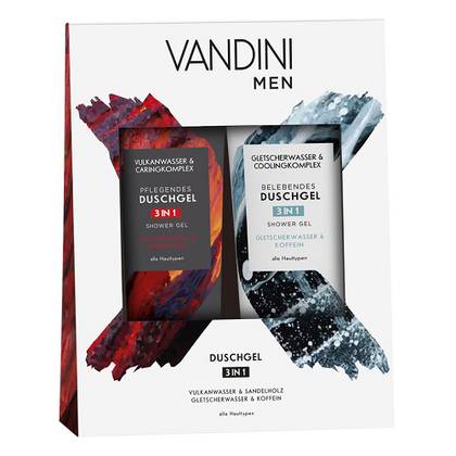 Vandini - Gift Set MEN Shower Gel Volcanic Water/Sandalwood/Glacier Water/Caffeine 200ml 1570/3291/1745 #2