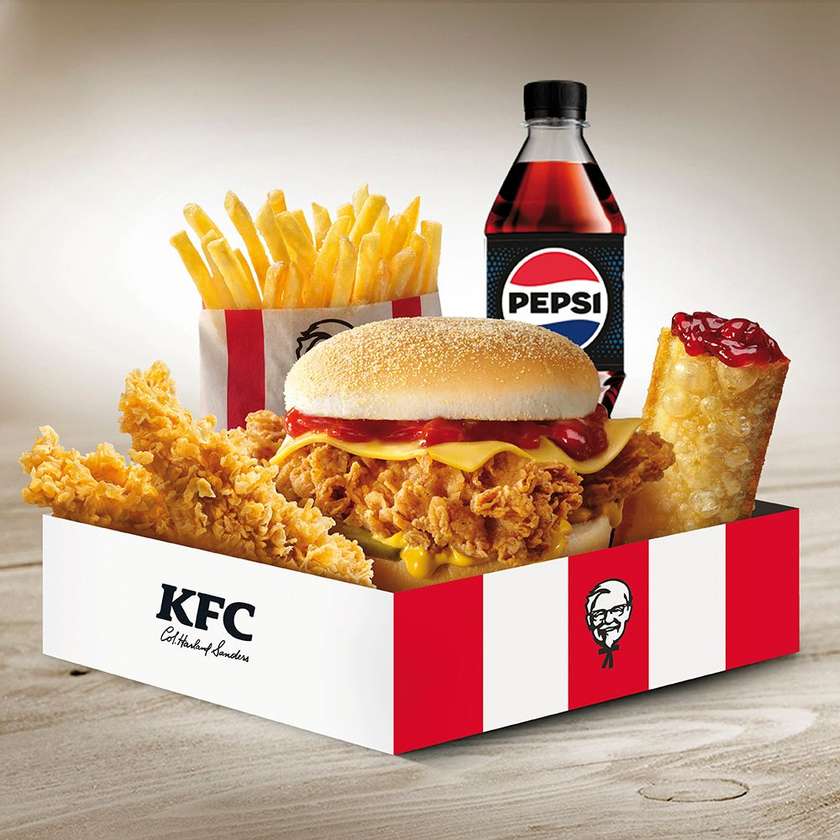 KFC BOX CHEESBURGER