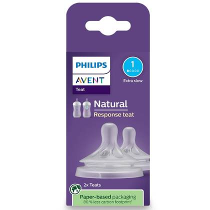 Avent - Pacifier "Natural" Slow Flow /0m+/ 5075 #2