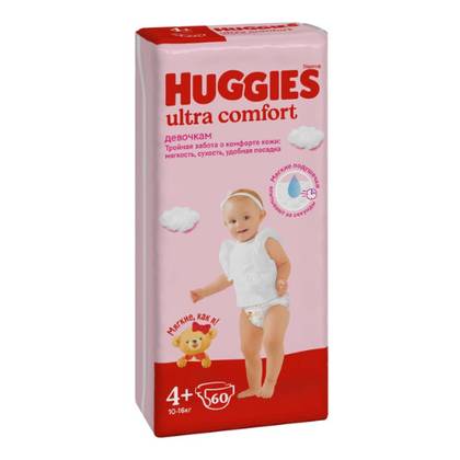 Huggies Ultra Comfort - Baby Diaper Mega Girl Z-4+ /10-16kg/ 3758 #60