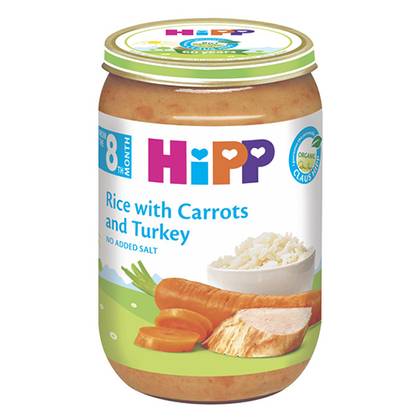 Hipp - Turkey Dinner with Rice and Vegetables /8 months+/ 220g 6530/6530-01