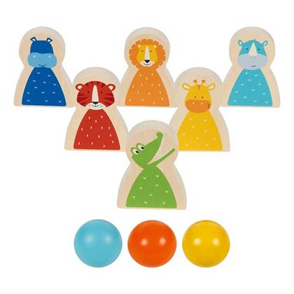 Goki - Wild Animals Bowling Game 56661