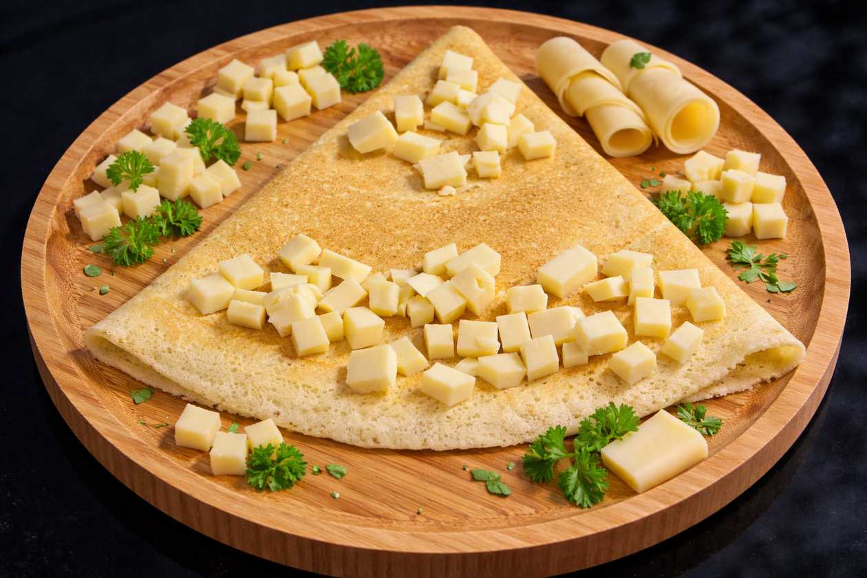 Crepe with cheese