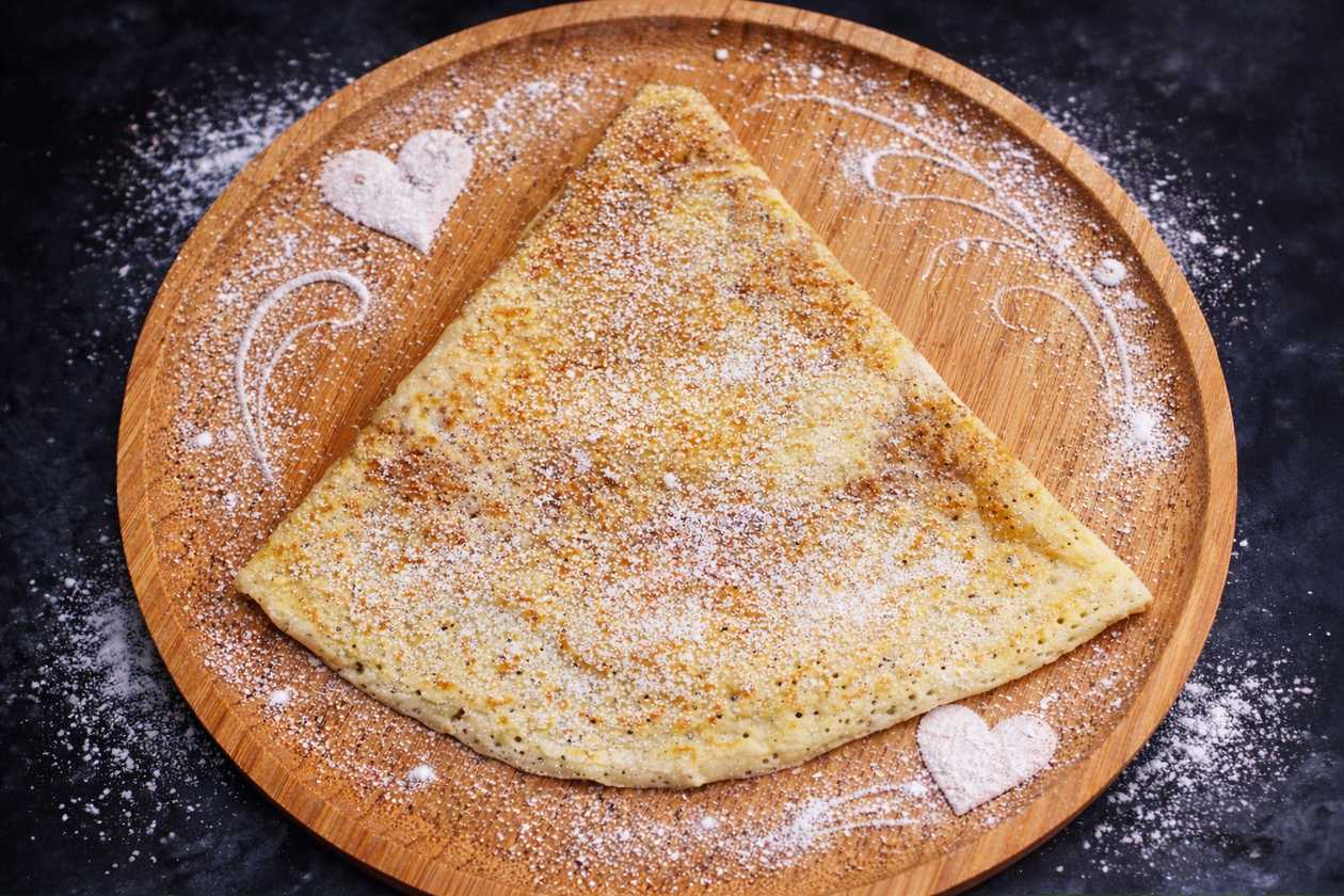Crepe with sugar