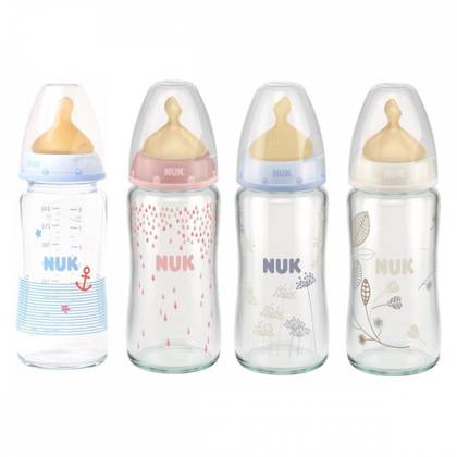 Nuki - Glass Bottle 240ml + Cap Lid 8786/2386