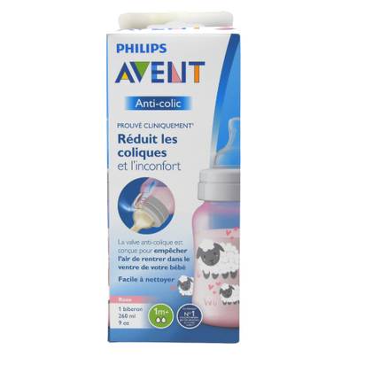 Avent - Plastic Bottle, Anti-Colic Sheep /1 Month+/ 260ml 0707