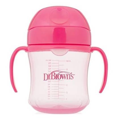 Doctor Brown - Pink Cup with Soft Handles 180ml 3382