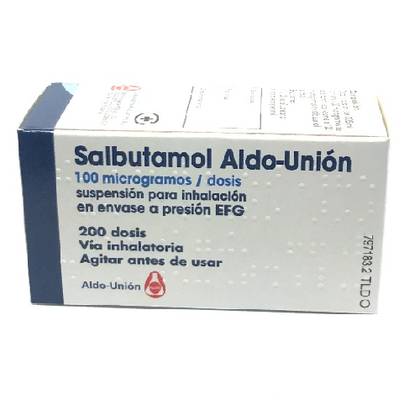 Salbutamol Aldo-Union Inhalation Spray 100 mcg/1 dose 200 doses Bottle #1