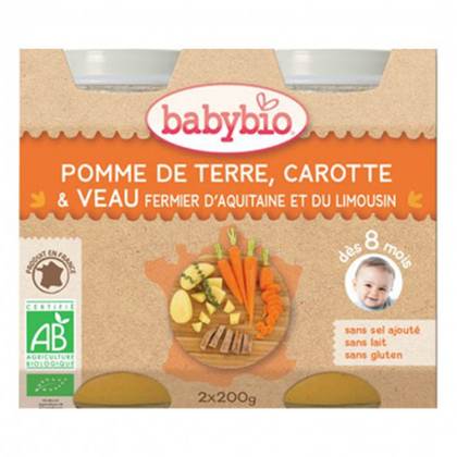 Beibibio - Lunch Menu "Pot-au-feu" Beef with Mushrooms /8 months+/ 200g 0514 #2